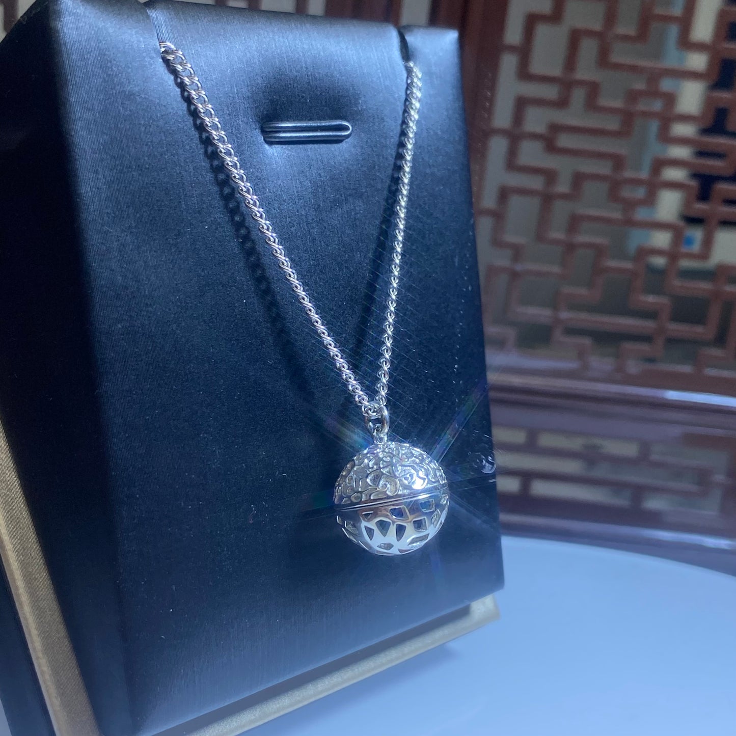 S925 silver bell pendant