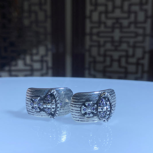 S925 full diamond earrings